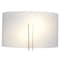 Access Lighting Prong, 2 Light Wall Sconce, Brushed Steel Finish, White Glass 20447-BS/WHT - alternate 2